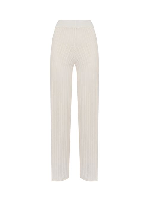 Pantalone in misto cotone con ricamo Alpha studio | AD-6201Q2003